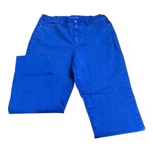 Lands’ End Royal Cobalt Blue Ankle Jeans - Size 20W